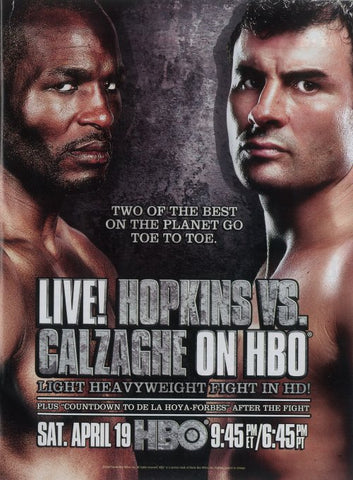 Hopkins vs. Calzaghe 11 x 17 Movie Poster - Style A