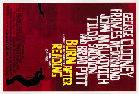 Burn After Reading 27 x 40 Movie Poster - Style A