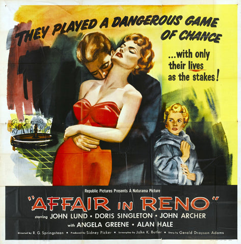 Affair in Reno 11 x 14 Movie Poster - Style A
