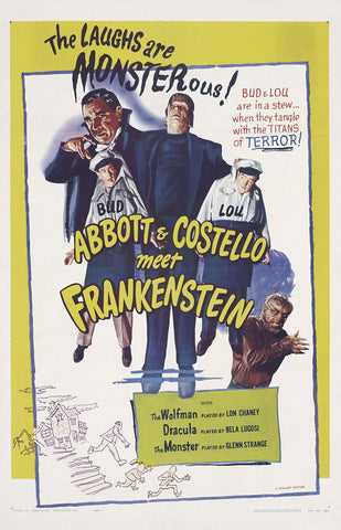 Bud Abbott Lou Costello Meet Frankenstein 27 x 40 Movie Poster - Style B