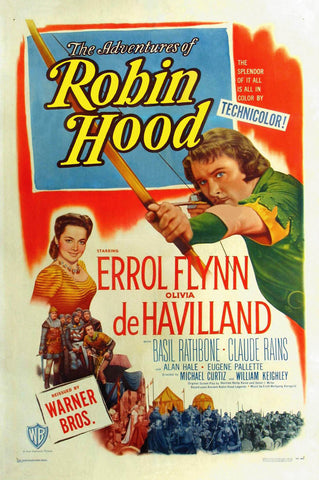 The Adventures of Robin Hood 27 x 40 Movie Poster - Style C