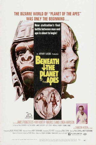 Beneath the Planet of the Apes 27 x 40 Movie Poster - Style D