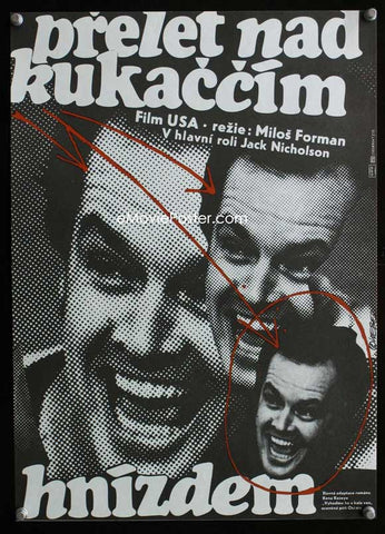 One Flew Over The Cuckoo's Nest 27 x 40 Movie Poster - Czechoslovakian Style A