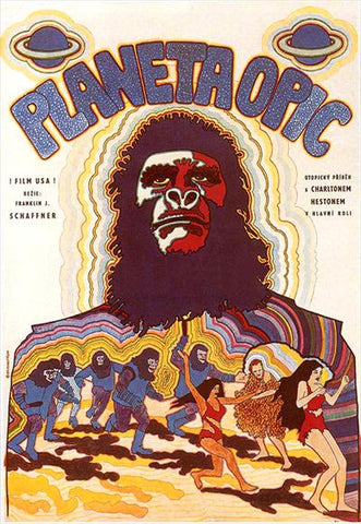 Planet of the Apes 27 x 40 Movie Poster - Czechoslovakian Style A