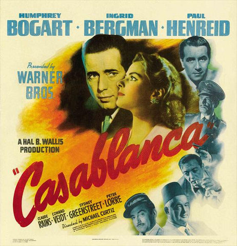 Casablanca 30 x 30 Movie Poster - Style A