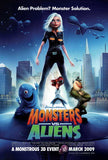 Monsters vs. Aliens 27 x 40 Movie Poster - Style C