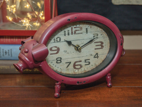 Pig Table Clock