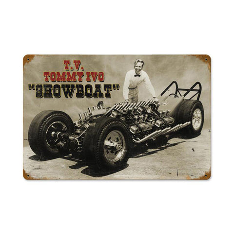 Ivo Show Boat Metal Sign Wall Decor 18 x 12