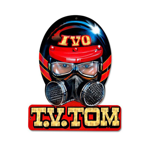 Tommy Ivo Metal Sign Wall Decor 12 x 15