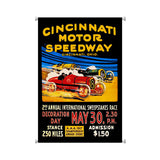 Cincinnati Speedway Metal Sign Wall Decor 25 x 38