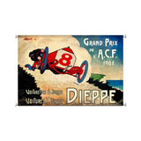 Dieppe Grand Prix Metal Sign Wall Decor 38 x 25