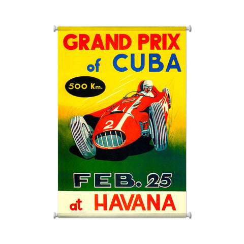 Grand Prix Havana Metal Sign Wall Decor 25 x 36