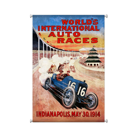 Worlds Races Metal Sign Wall Decor 25 x 36