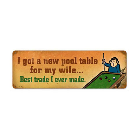 Best Trade Ever Metal Sign Wall Decor 8 x 14