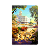 Laguna Beach Metal Sign Wall Decor 12 x 18