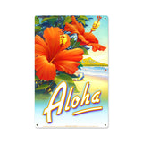 Aloha Metal Sign Wall Decor 12 x 18