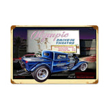 Olympic Drive In Metal Sign Wall Decor 18 x 12
