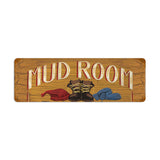 Mud Room Metal Sign Wall Decor 24 x 12