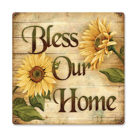 Bless Home Metal Sign Wall Decor 18 x 18