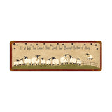 Count Sheep Metal Sign Wall Decor 24 x 8