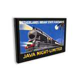 Java Night Train Metal Sign Wall Decor 36 x 24