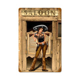 Bandita Saloon Metal Sign Wall Decor 18 x 12