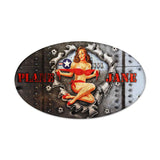Plane Jane Metal Sign Wall Decor 14 x 24