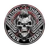 Engine Skull Metal Sign Wall Decor 14 x 14