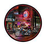 Biker Bar Metal Sign Wall Decor 14 x 14