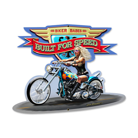 Built For Speed Metal Sign Wall Decor 17 x 13