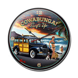 Cowabunga Metal Sign Wall Decor 14 x 14