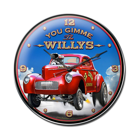 Gimme The Willys Metal Sign Wall Decor 14 x 14