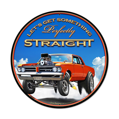 GTO Metal Sign Wall Decor 28 x 28