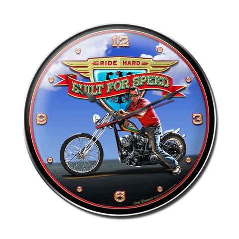Ride Hard Metal Sign Wall Decor 14 x 14