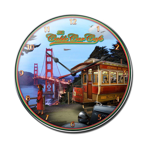 Cable Car Metal Sign Wall Decor 14 x 14
