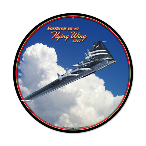 Flying Wing Metal Sign Wall Decor 28 x 28