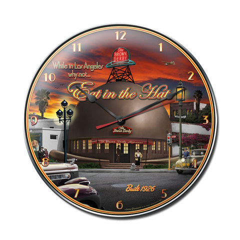 Brown Derby Metal Sign Wall Decor 14 x 14