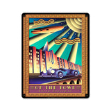 On the Town Metal Sign Wall Decor 12 x 15