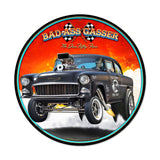 Bad Ass Gasser Metal Sign Wall Decor 14 x 14
