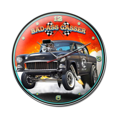 Bad Ass Gasser Metal Sign Wall Decor 14 x 14