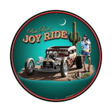 Rat Rod Joy Ride Metal Sign Wall Decor 28 x 28