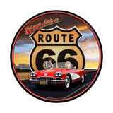 Route 66 II Metal Sign Wall Decor 28 x 28