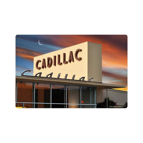 Cadillac Metal Sign Wall Decor 12 x 15