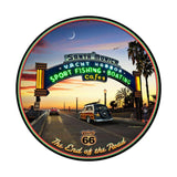 Santa Monica Pier XL Metal Sign Wall Decor 28 x 28
