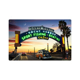 Santa Monica Pier Metal Sign Wall Decor 12 x 18