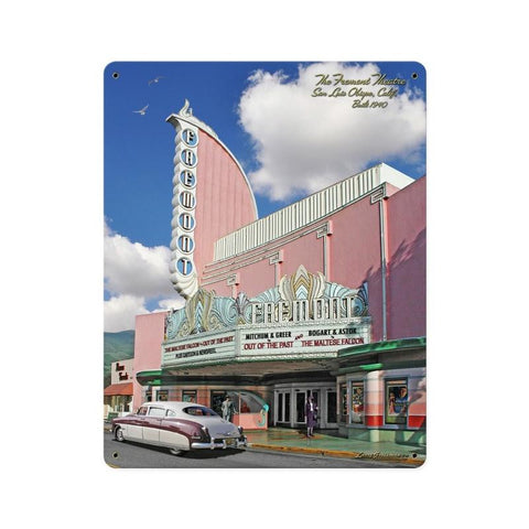Fremont Theatre Metal Sign Wall Decor 12 x 15