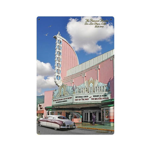 Fremont Theatre Metal Sign Wall Decor 12 x 18