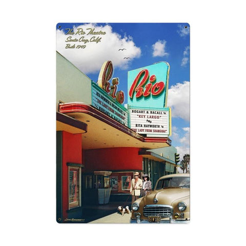 Rio Theatre Metal Sign Wall Decor 24 x 36