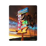 Steel's Motel Sign Metal Sign Wall Decor 12 x 15
