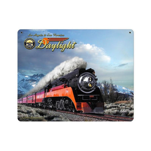 Daylight Winter Train Sign Metal Sign Wall Decor 15 x 12